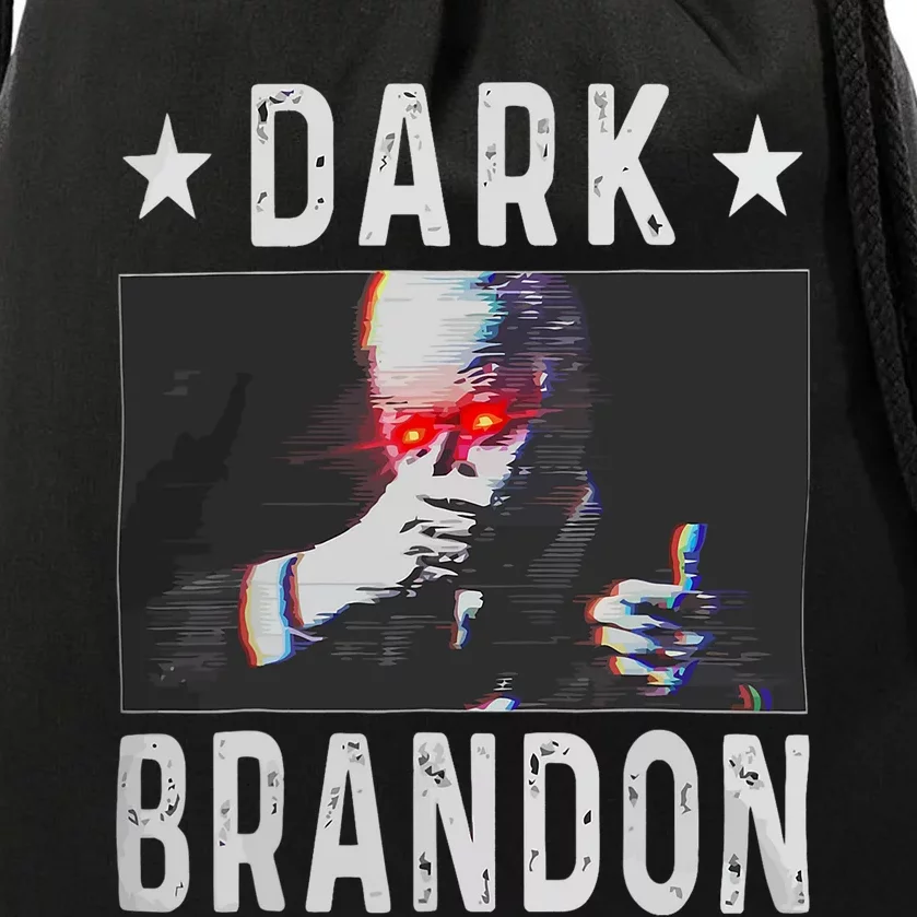 Dark Brandon Funny Biden Saving America Flag Political Drawstring Bag