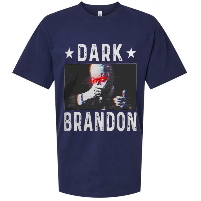 Dark Brandon Funny Biden Saving America Flag Political Sueded Cloud Jersey T-Shirt