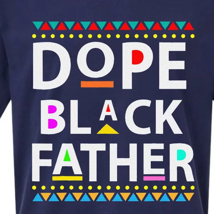 Dope Black Father Dope Black Dad Fathers Day Sueded Cloud Jersey T-Shirt