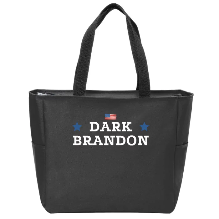 Dark Brandon Funny Zip Tote Bag