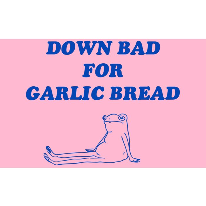 Down Bad For Garlic Bread Froggy Bumper Sticker