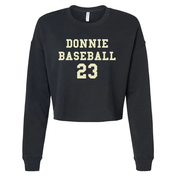 Donnie Baseball Funny Design Cropped Pullover Crew