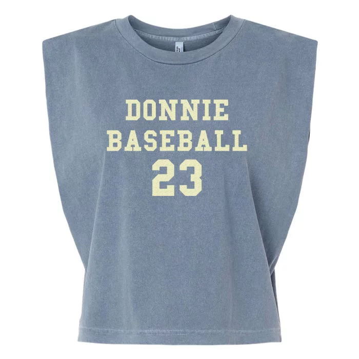 Donnie Baseball Funny Design Garment-Dyed Women's Muscle Tee