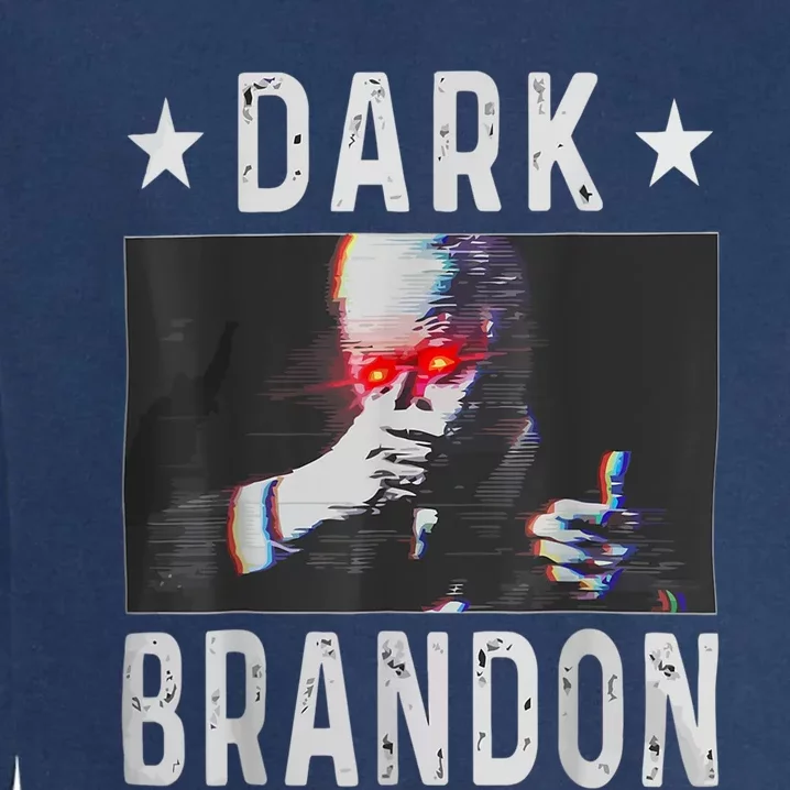 Dark Brandon Funny Biden Saving America Flag Political Garment-Dyed Sweatshirt