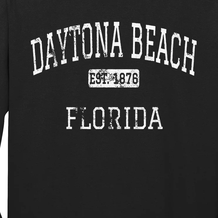 Daytona Beach Florida Fl Vintage Long Sleeve Shirt