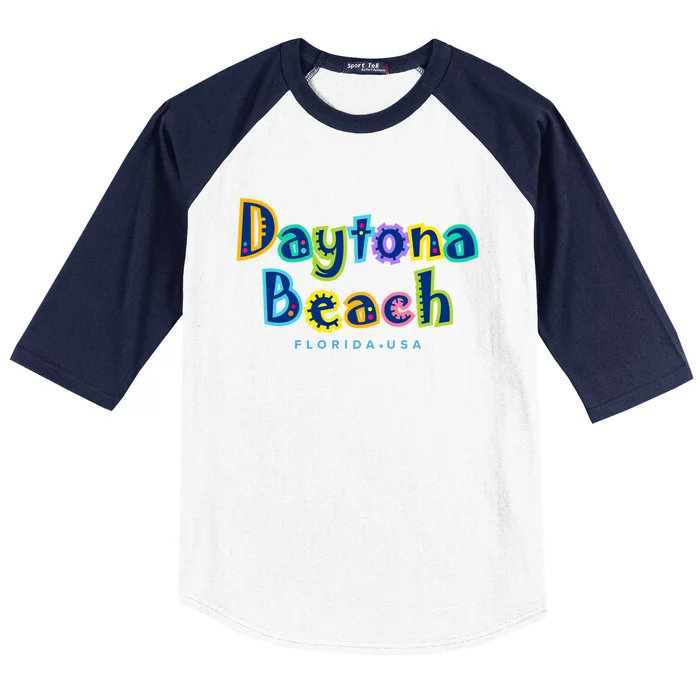 Daytona Beach Florida Souvenir Meaningful Gift Baseball Sleeve Shirt