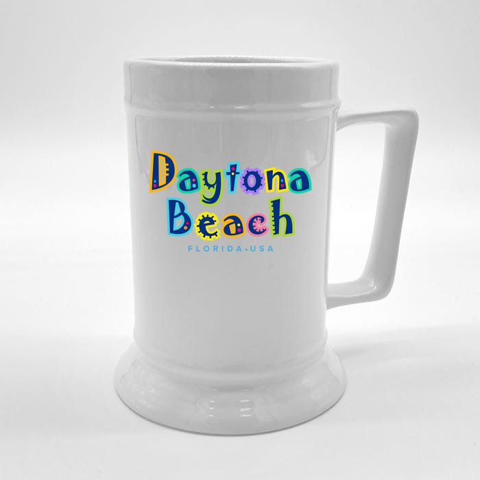 Daytona Beach Florida Souvenir Meaningful Gift Front & Back Beer Stein