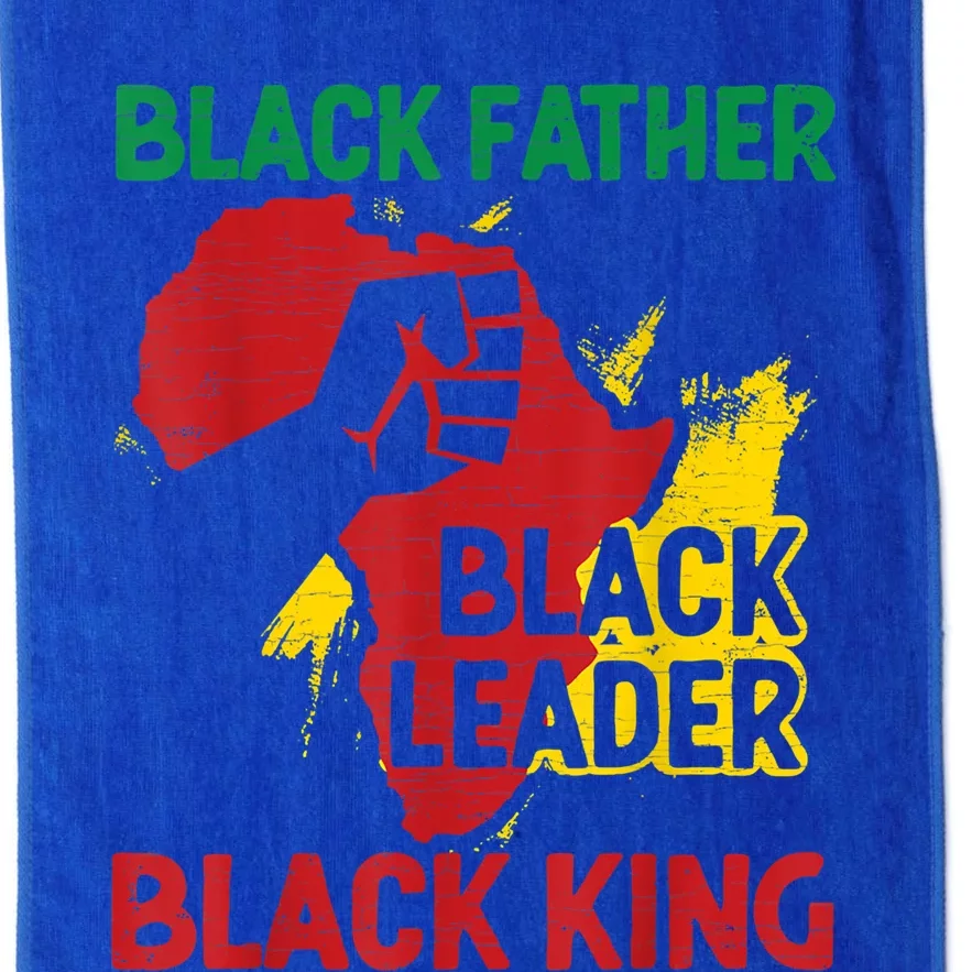 Dad Black Father Black Leader Black King Cute Gift Platinum Collection Golf Towel