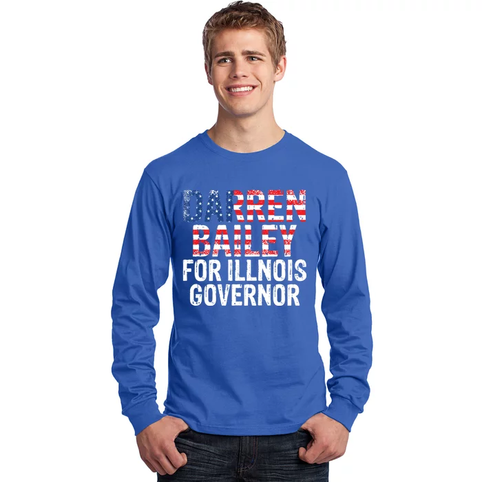 Darren Bailey For Illinois Governor Gift Long Sleeve Shirt