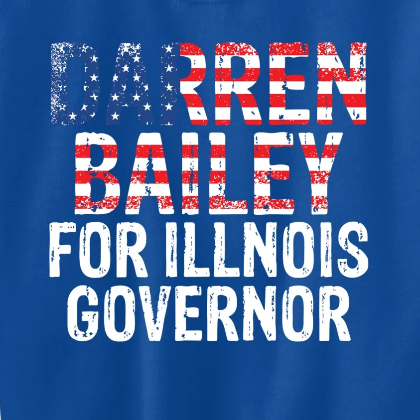 Darren Bailey For Illinois Governor Gift Kids Sweatshirt