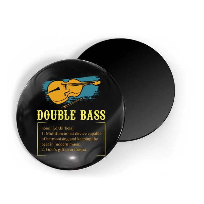 Double Bass For A Contrabass Player Magnet