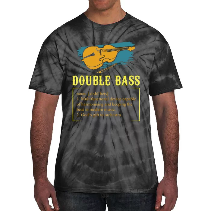 Double Bass For A Contrabass Player Tie-Dye T-Shirt