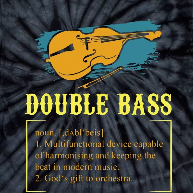 Double Bass For A Contrabass Player Tie-Dye T-Shirt