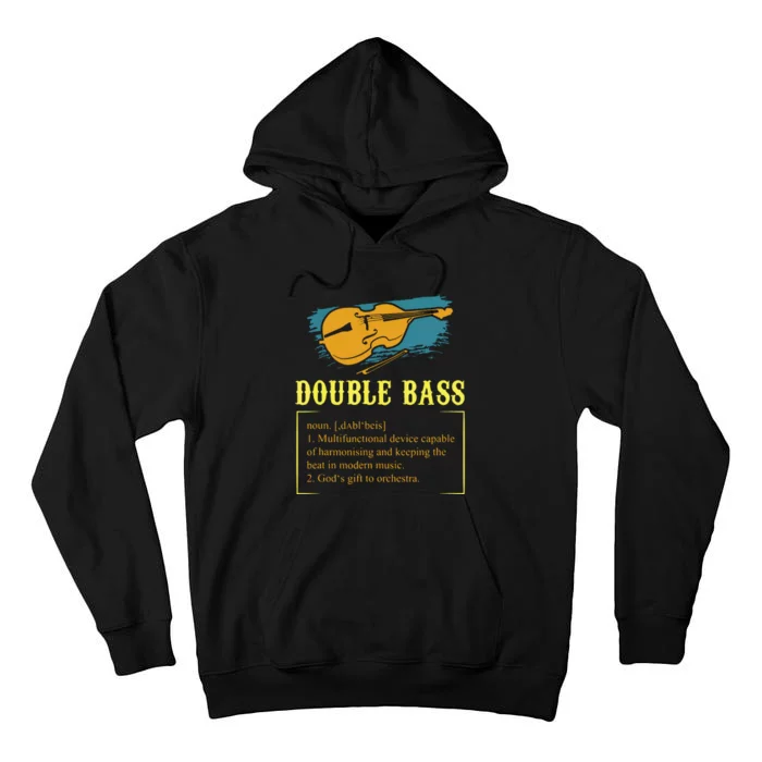 Double Bass For A Contrabass Player Tall Hoodie