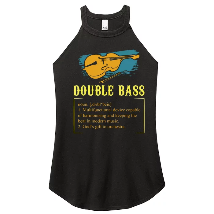 Double Bass For A Contrabass Player Women’s Perfect Tri Rocker Tank