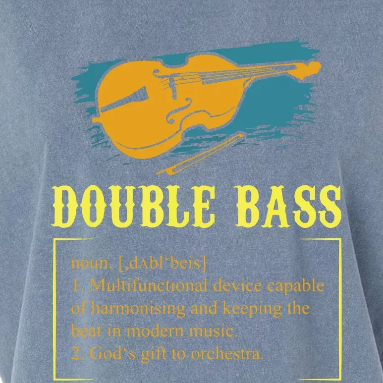 Double Bass For A Contrabass Player Garment-Dyed Women's Muscle Tee