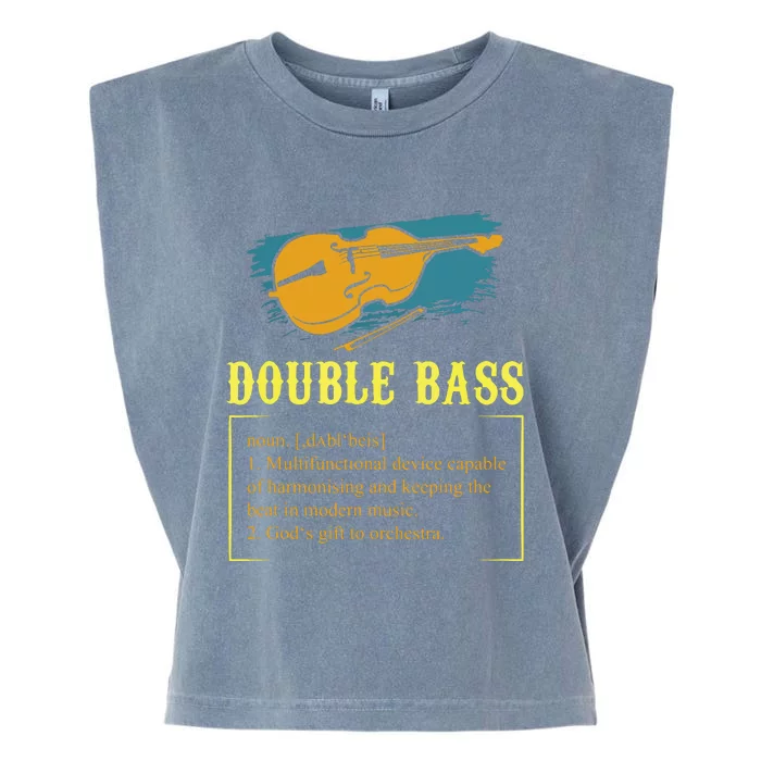 Double Bass For A Contrabass Player Garment-Dyed Women's Muscle Tee