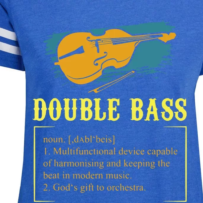 Double Bass For A Contrabass Player Enza Ladies Jersey Football T-Shirt