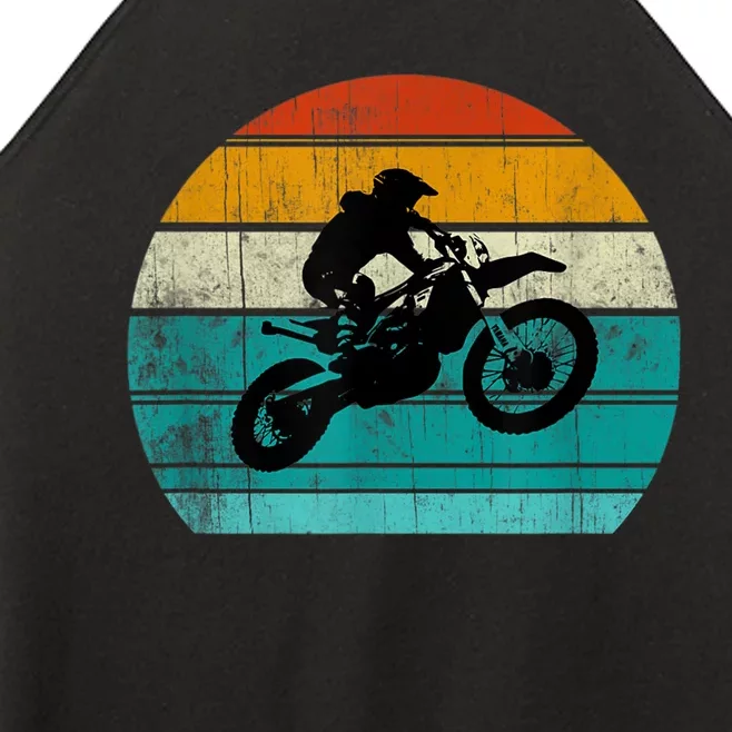 Dirt Bikegift For Motocross Motorcycle Vintage Retro Boys Gift Women’s Perfect Tri Rocker Tank