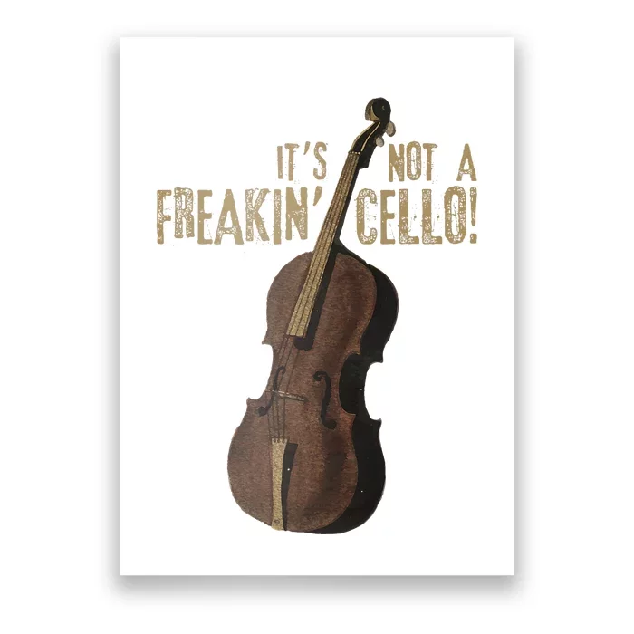 Double Bass Funny Jazz Instruments Music Poster