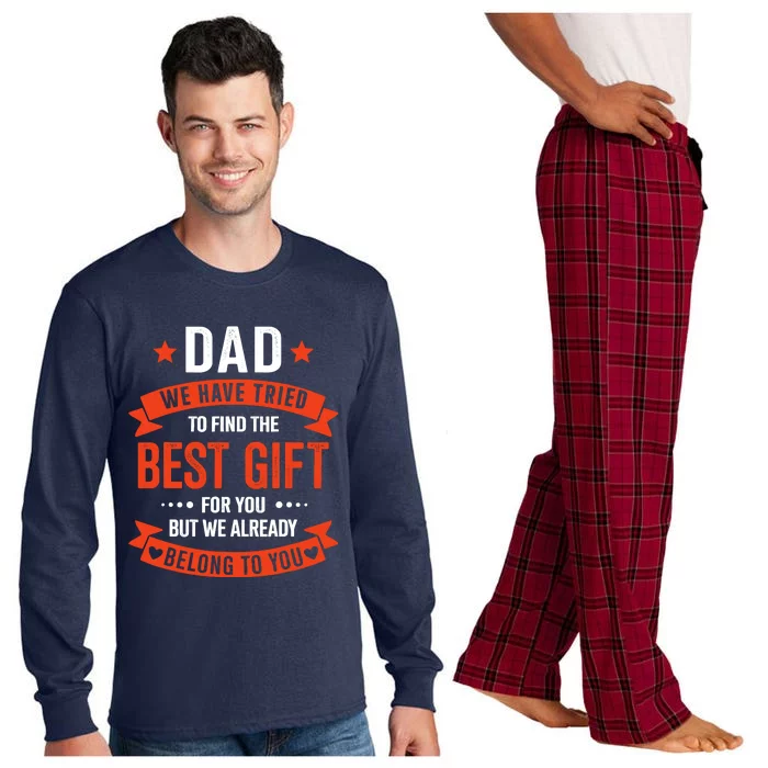 Dad Best Gift For Fathers Day Christmas Birthday Long Sleeve Pajama Set