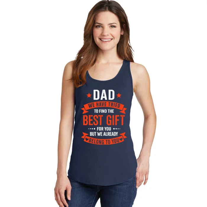 Dad Best Gift For Fathers Day Christmas Birthday Ladies Essential Tank