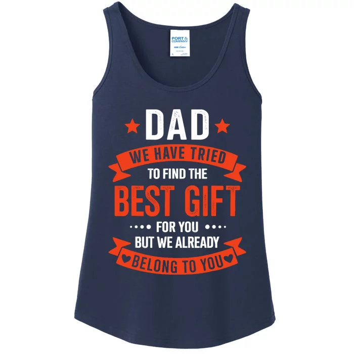 Dad Best Gift For Fathers Day Christmas Birthday Ladies Essential Tank