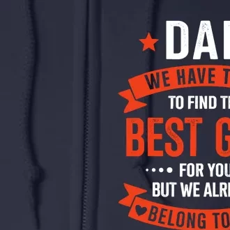 Dad Best Gift For Fathers Day Christmas Birthday Full Zip Hoodie