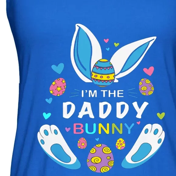 Daddy Bunny Gift Matching Family Easter Gift Dad Gift Ladies Essential Flowy Tank