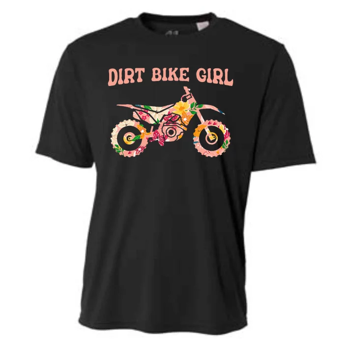 Dirt Bike Girl Cooling Performance Crew T-Shirt