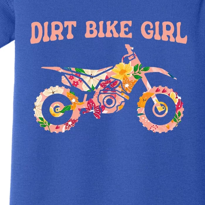 Dirt Bike Girl Baby Bodysuit