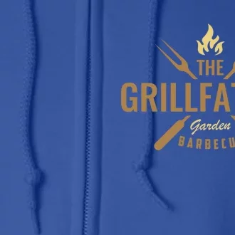 Dad Barbecue Grilling Father Funny Present The Grillfather Gift Full Zip Hoodie