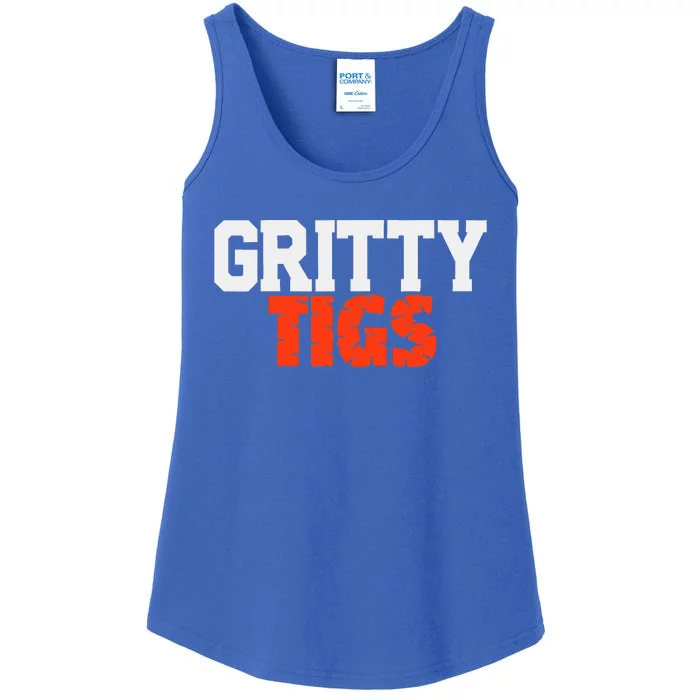 Detroit Baseball Gritty Tigs Ladies Essential Tank