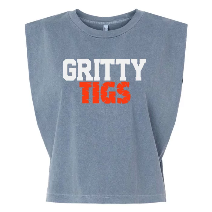 Detroit Baseball Gritty Tigs Garment-Dyed Women's Muscle Tee