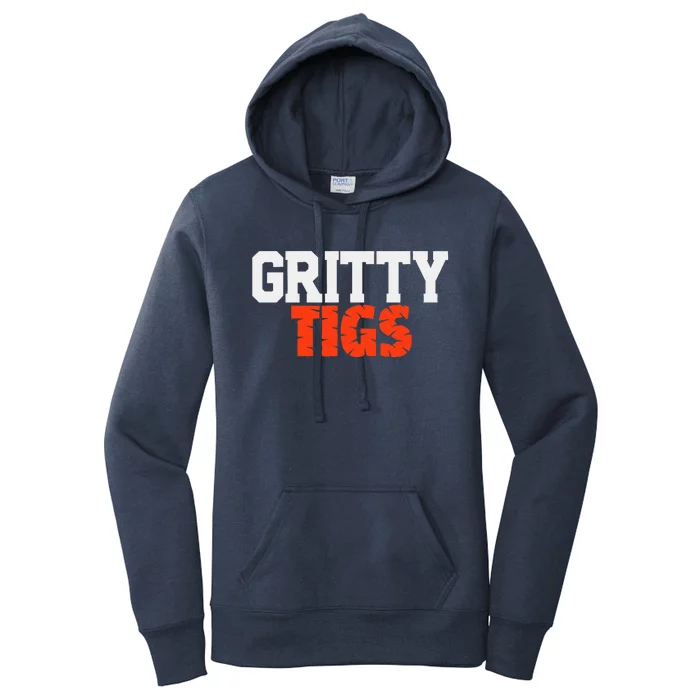 Detroit Baseball Gritty Tigs Women's Pullover Hoodie