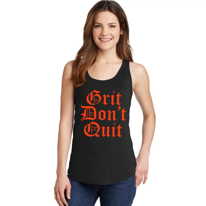 Detroit Baseball Grit Don’T Quit Ladies Essential Tank