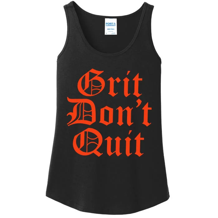 Detroit Baseball Grit Don’T Quit Ladies Essential Tank