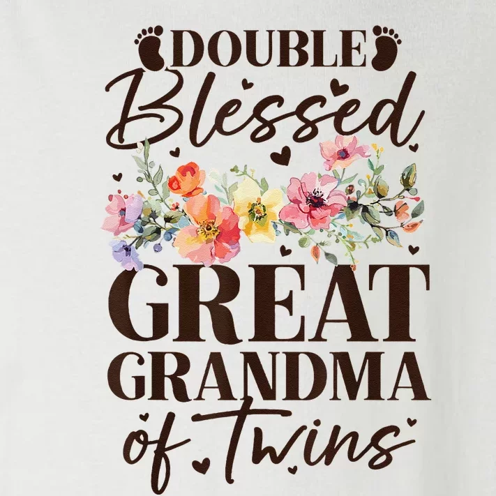 Double Blessed Great Grandma Of Twins Funny Twin Toddler Long Sleeve Shirt