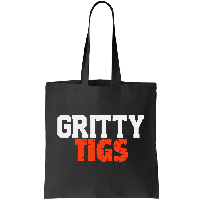 Detroit Baseball Gritty Tigs Tote Bag