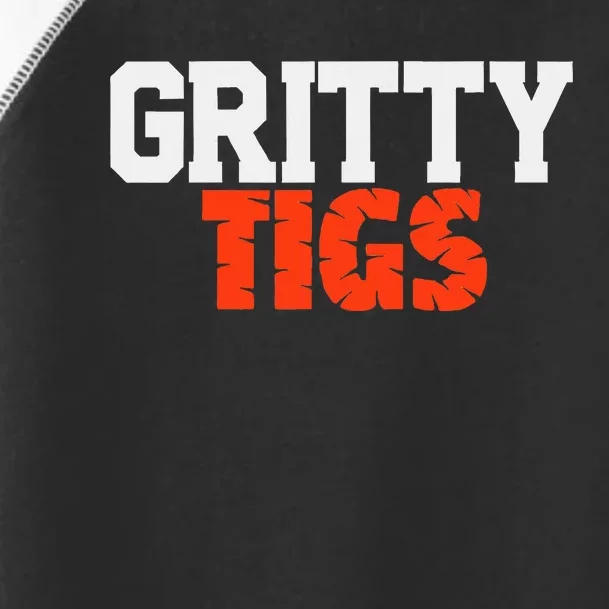 Detroit Baseball Gritty Tigs Toddler Fine Jersey T-Shirt