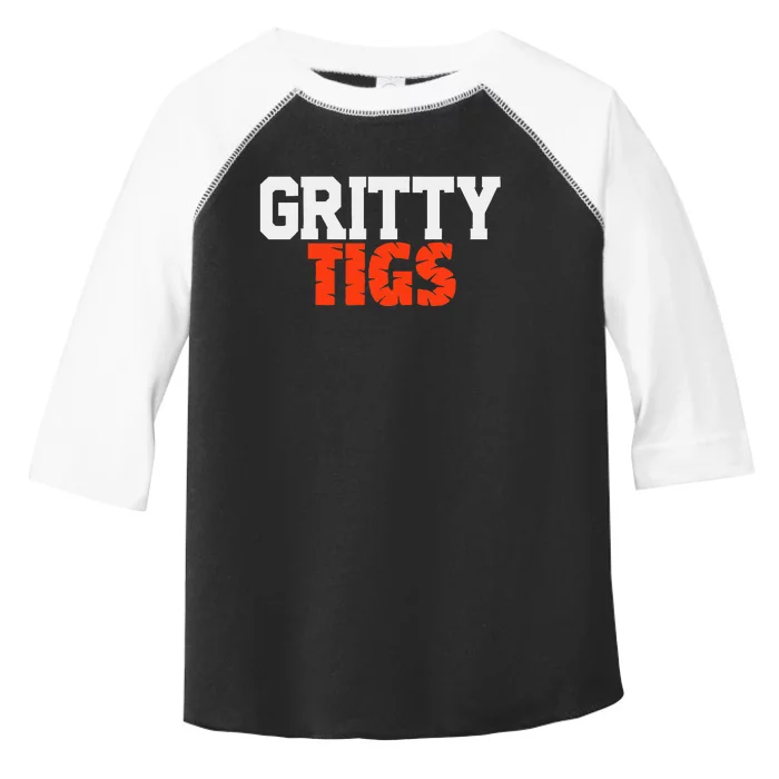 Detroit Baseball Gritty Tigs Toddler Fine Jersey T-Shirt