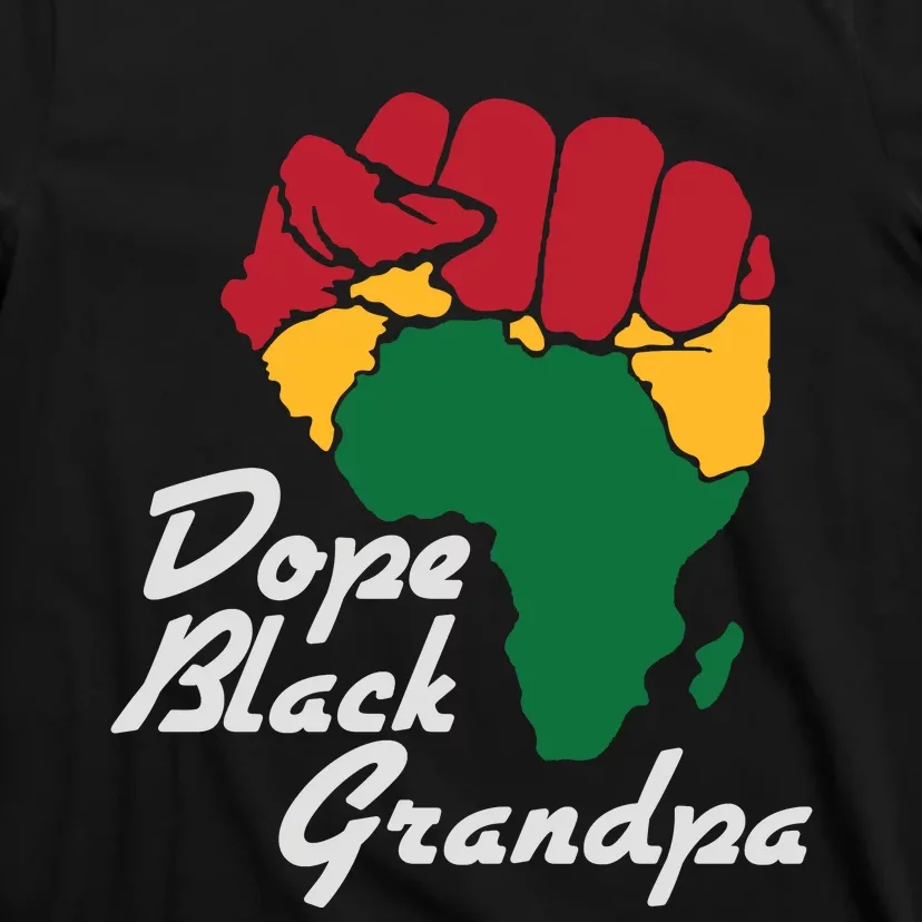 Dope Black Grandpa Black History Month T-Shirt