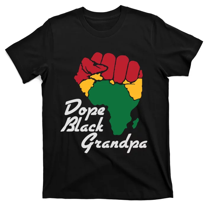 Dope Black Grandpa Black History Month T-Shirt