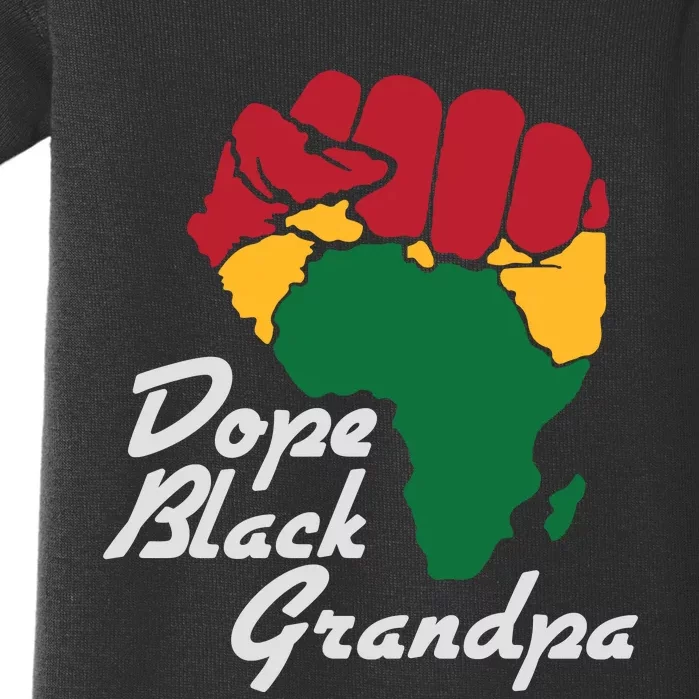 Dope Black Grandpa Black History Month Baby Bodysuit