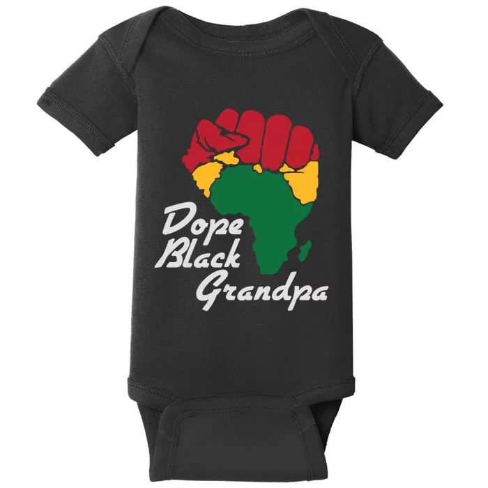 Dope Black Grandpa Black History Month Baby Bodysuit