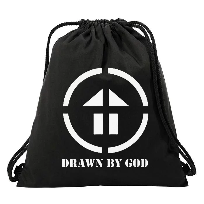 Drawn By God Logo Drawstring Bag