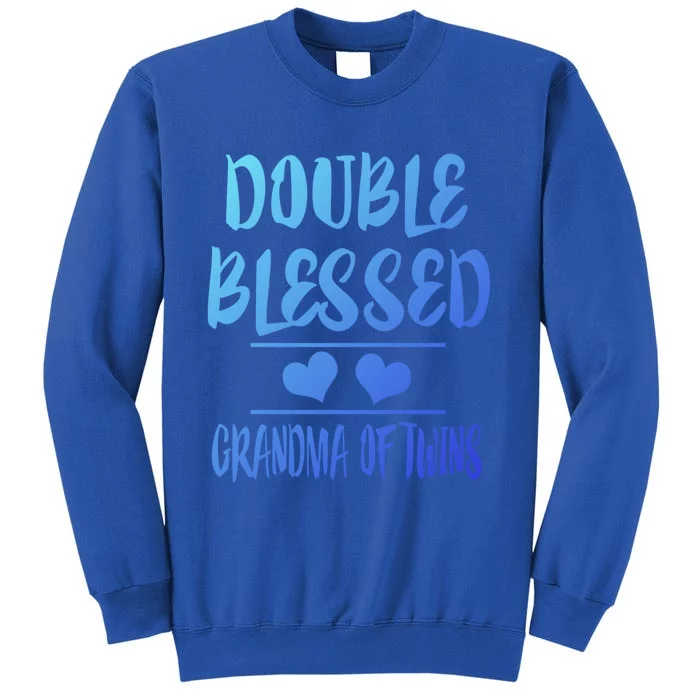 Double Blessed Grandma Of Twins Grandmother Gift Tall Sweatshirt