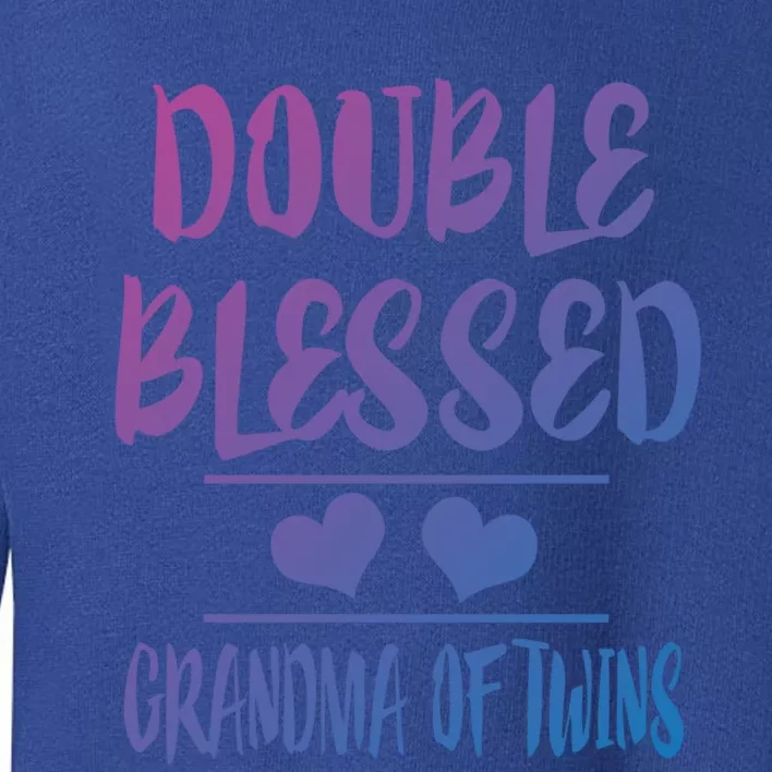 Double Blessed Grandma Of Twins Grandmother Gift Toddler Sweatshirt