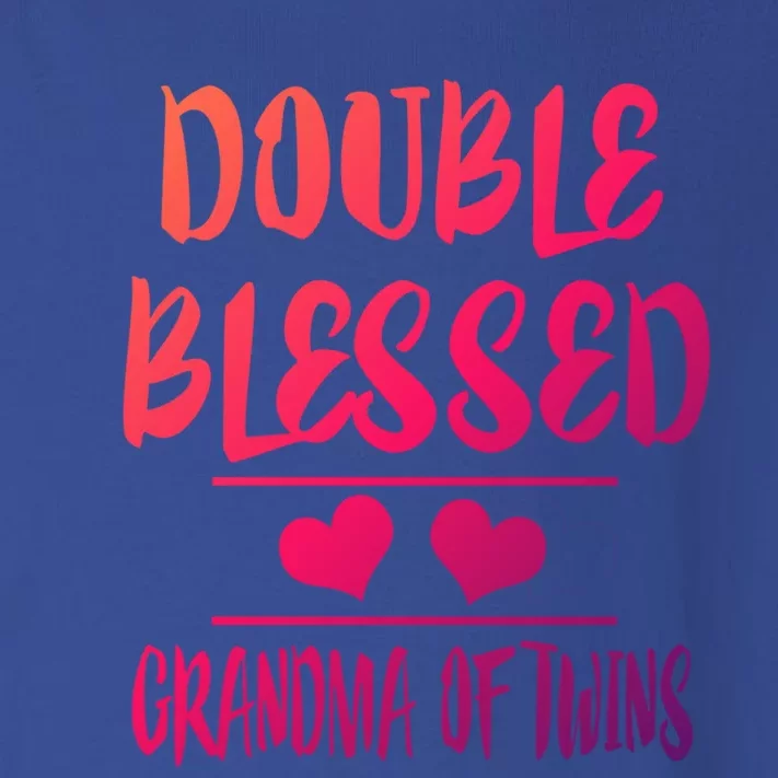 Double Blessed Grandma Of Twins Grandmother Gift Toddler Long Sleeve Shirt