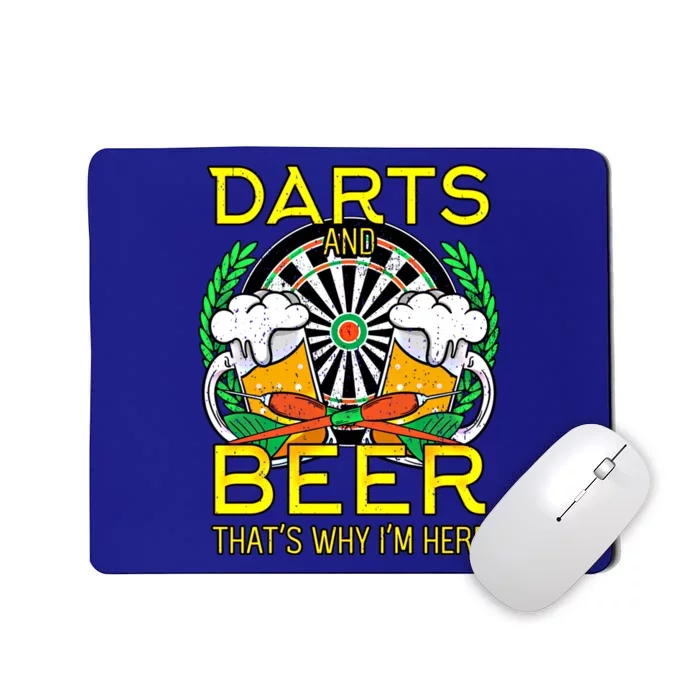 Darts Beer Gift Aim Bullseye Target Alcoholic Gift Mousepad